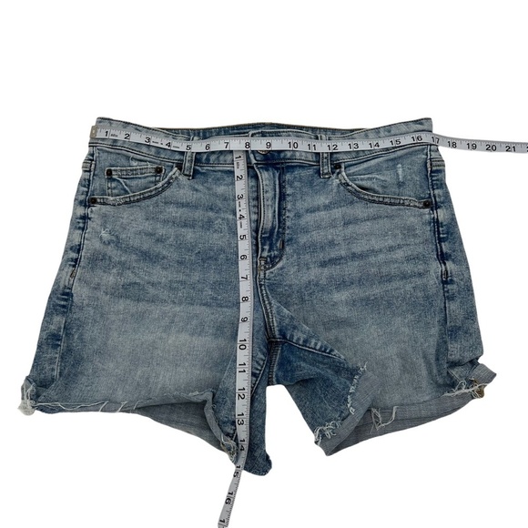 American Eagle Next Level Stretch Cut Off Jean Shorts Size 14 Women's - Picture 5 of 7